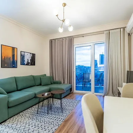 Modern 1Br Skyline City View - Central Tirana 公寓 *
